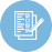 Head Health Questionnaire Icon showing papers and pencil
