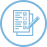 Head Health Questionnaire Icon showing papers and pencil