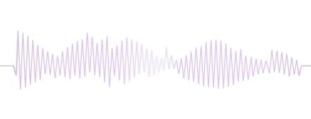 Illustration of lavender sound waves