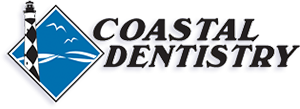 Coastal Dentistry Logo - Black serif type with lighthouse icon to left