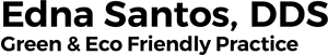 Edna Santos DDS Logo - Black sans-serif type