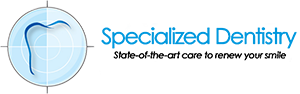 Specialized Dentistry Logo - Blue sans-serif type with tooth icon to left